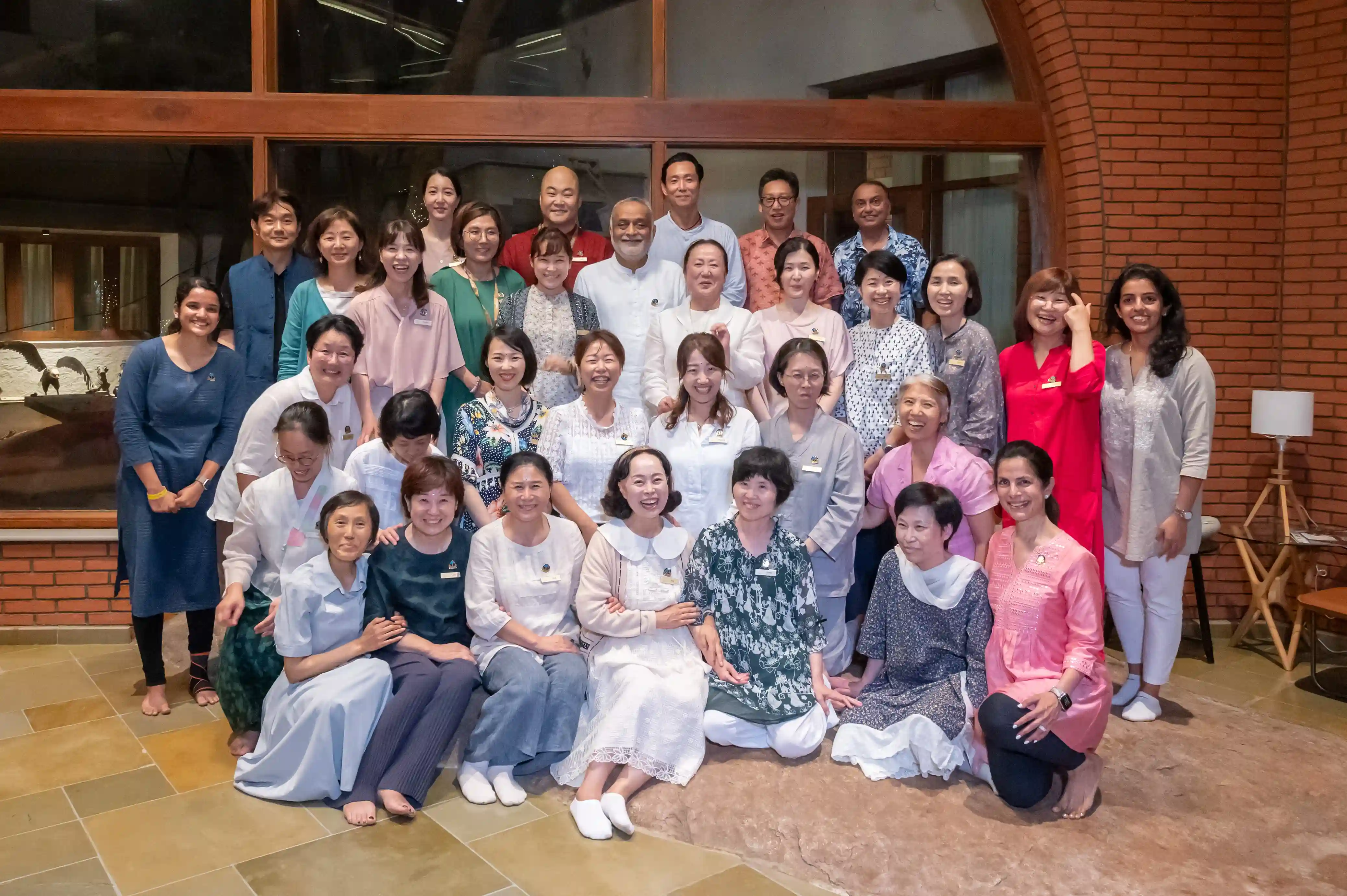 Daaji with korean people