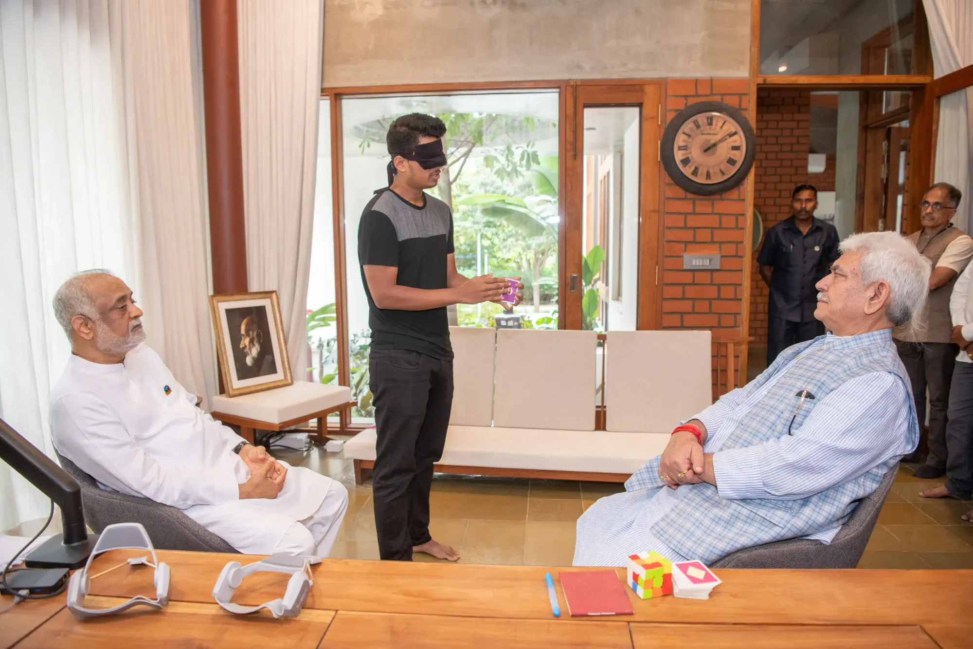 Daaji with Shri Manoj Sinha