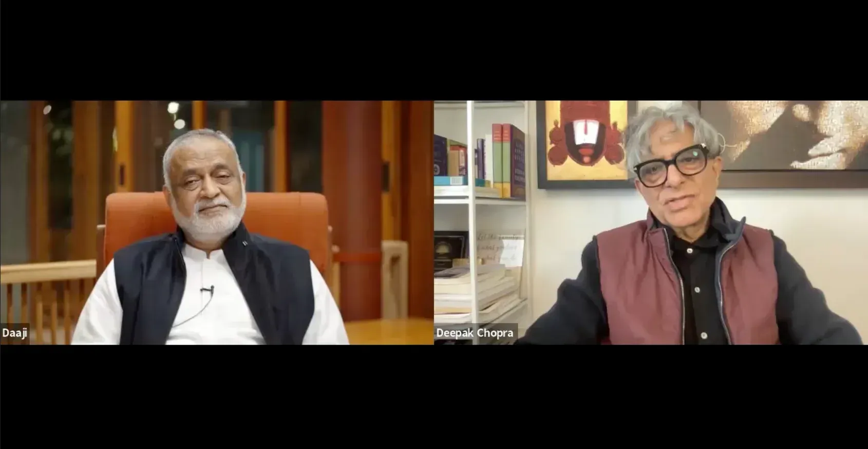 Daaji with Dr. Deepak Chopra