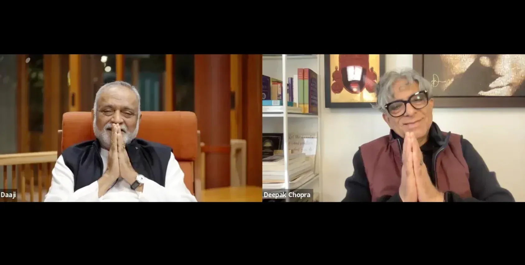 Daaji with Dr. Deepak Chopra