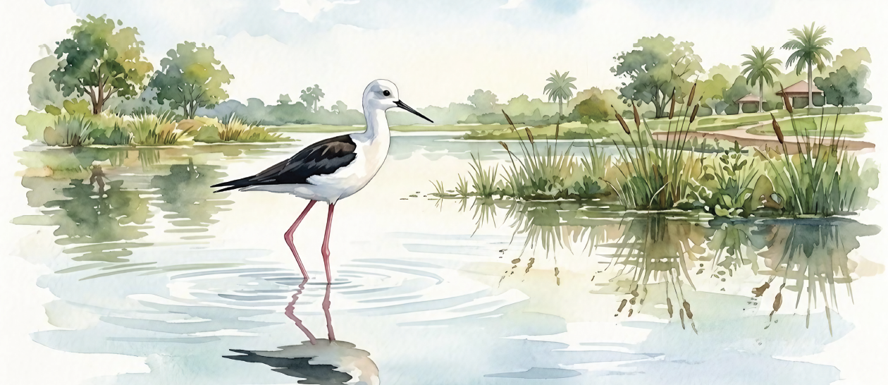 The Elegant Minimalist: A Morning with the Black-Winged Stilt